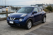 Nissan Juke 2010-2019 гг. Боковые Подножки RedLine Black (2 шт., Алюминий) фото 1