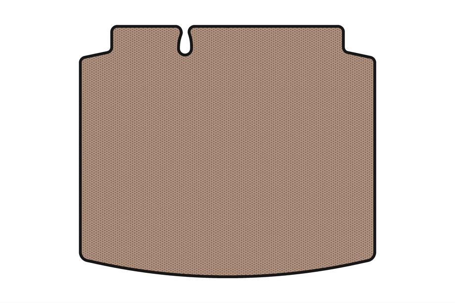 Seat Leon 2005-2012 гг. Резиновый коврик в багажник Carsuit (хэтчбек, 5-дверный, бежевый) Фото 1