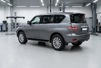 Nissan Patrol Y62 2010-2024 гг. Боковые пороги Bosphorus Black (2 шт., алюминий) фото 1
