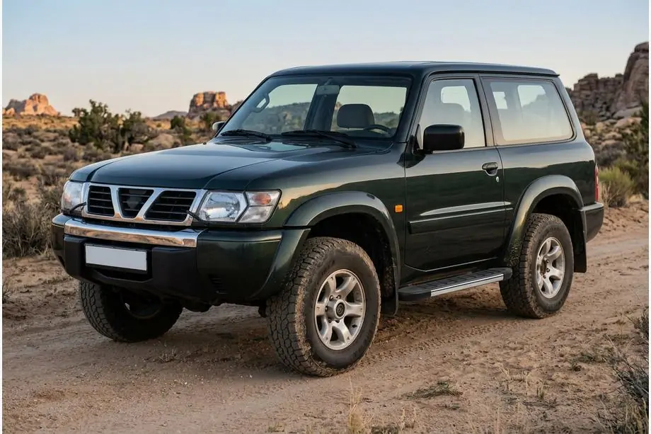 Nissan Patrol Y61 1997-2011 гг. Боковые Подножки Duru (2 шт., Алюминий) Image