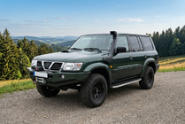 Nissan Patrol Y61 1997-2011 гг. Боковые Подножки Fullmond (2 шт., Алюминий) фото 1