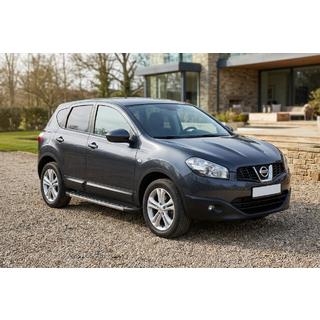 Боковые Подножки Duru (2 шт., Алюминий) Nissan Qashqai 2010-2014 гг. фото 1