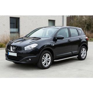 Боковые Подножки Maydos V1 (2 шт., Алюминий и Нержавейка) Nissan Qashqai 2010-2014 гг. фото 1