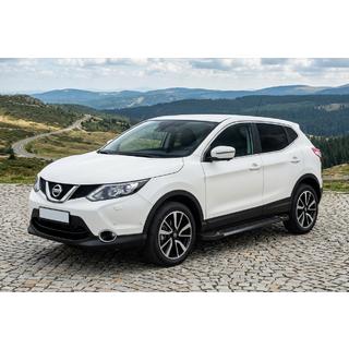 Боковые Подножки RedLine Black (2 шт., Алюминий) Nissan Qashqai 2014-2021 гг. фото 1