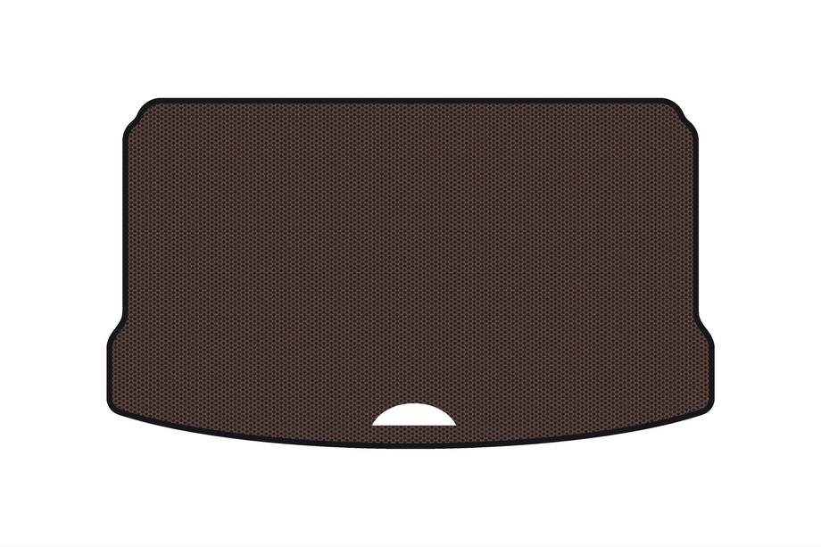 Mini Cooper F55/56/57 2014-2023 гг. Резиновый коврик в багажник Carsuit (для S F55, 5-дверный, коричневый) Фото 1