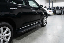 Nissan Murano 2008-2014 гг. Боковые Подножки Allmond Black (2 шт., Алюминий) фото 1