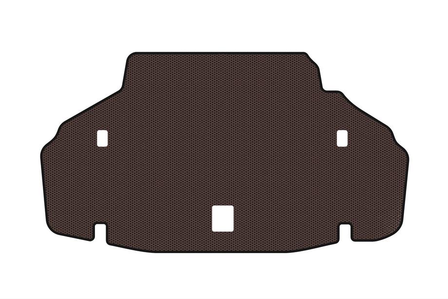 Lexus LS 2007-2017 гг. Резиновый коврик в багажник Carsuit (2007-2010, SD, Длинная база, коричневый) Image