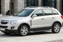 Opel Antara 2006-2017 гг. Боковые Подножки Allmond Black (2 шт., Алюминий) фото 1