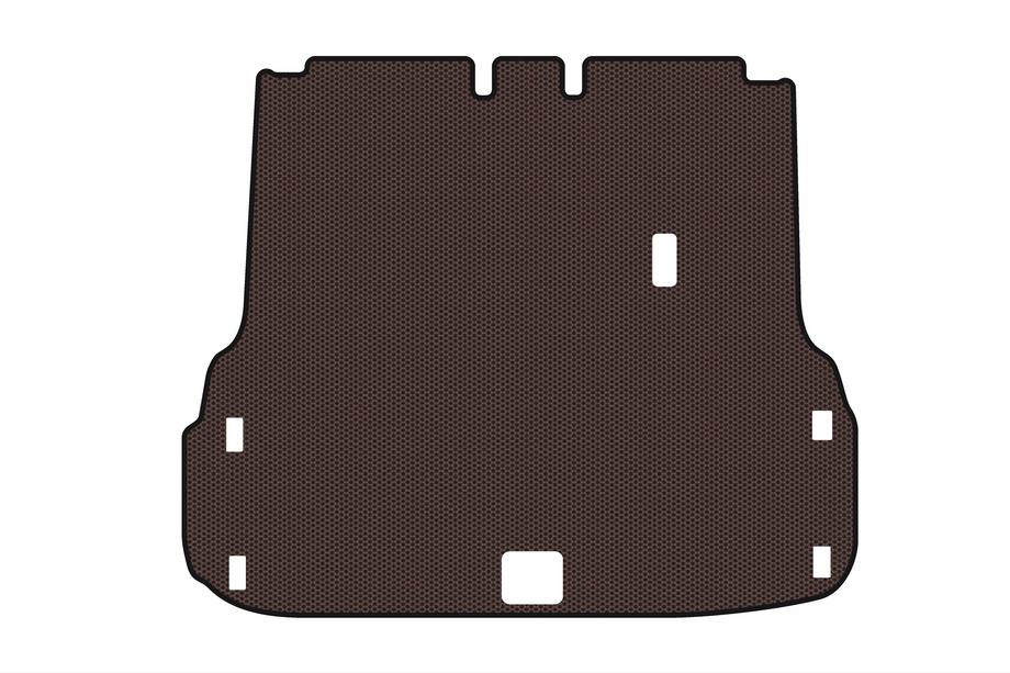 Nissan Pathfinder R52 2012-2021 гг. Резиновый коврик в багажник Carsuit (Коричневый) Image