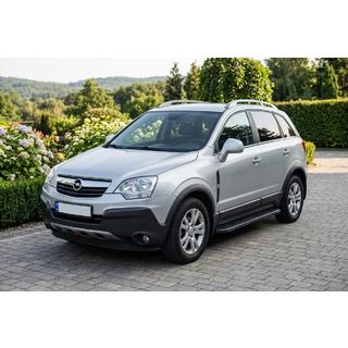 Боковые пороги Bosphorus Black (2 шт., алюминий) Opel Antara 2006-2017 гг. фото 1