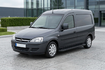 Opel Combo 2002–2012 гг. Боковые Подножки Allmond Black (2 шт., Алюминий) фото 1