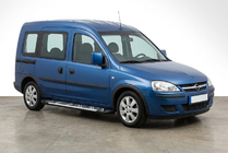 Opel Combo 2002–2012 гг. Боковые Подножки Sunrise (2 шт., Алюминий) фото 1