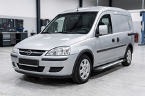 Opel Combo 2002–2012 гг. Боковые Подножки Line (2 шт., Алюминий) фото 1