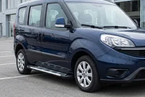 Opel Combo 2012-2018 гг. Боковые Подножки Sunrise (2 шт., Алюминий) фото 1