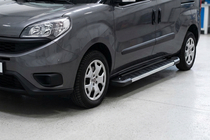 Opel Combo 2012-2018 гг. Боковые пороги RedLine V1 (2 шт., алюминий) фото 1