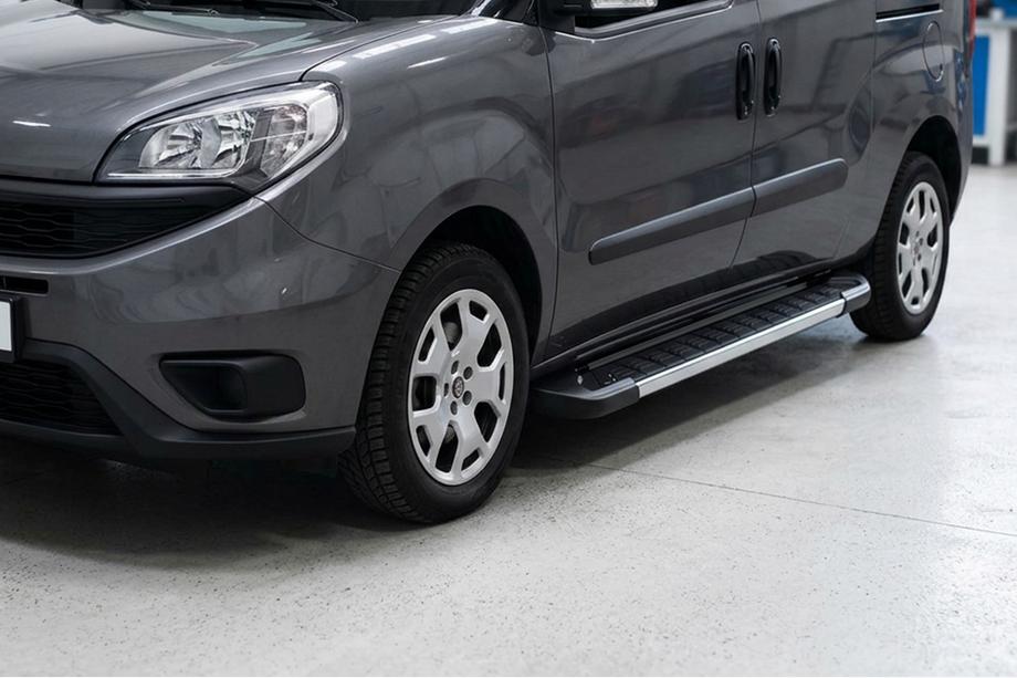 Opel Combo 2012-2018 гг. Боковые пороги RedLine V1 (2 шт., алюминий) Image