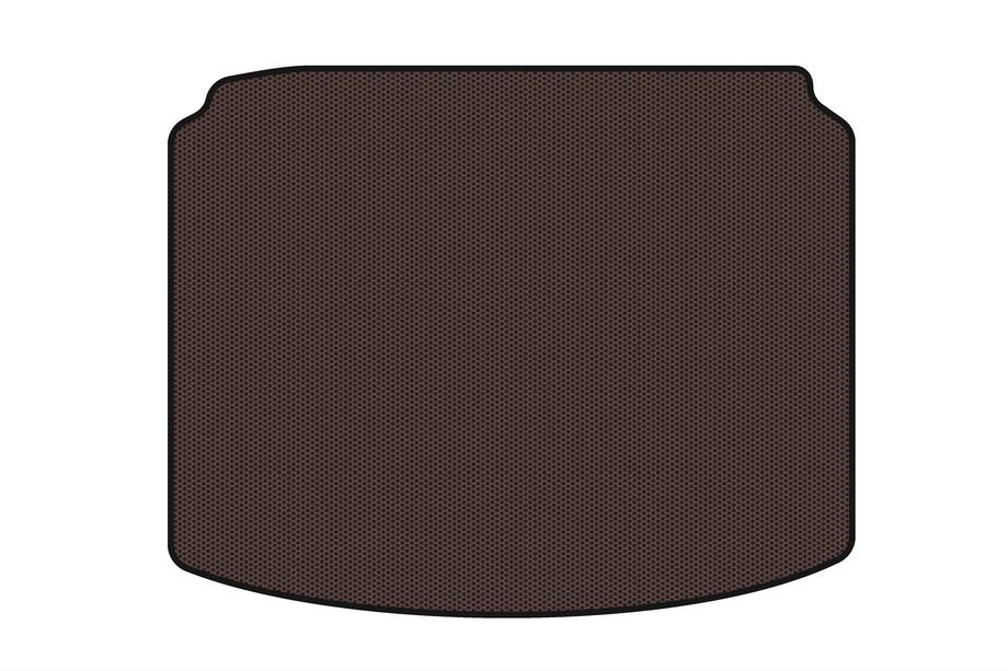 Citroen C-4 2004-2010 гг. Резиновый коврик в багажник Carsuit (HB, 5-дверный, Рестайлинг, коричневый) Image