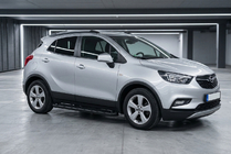 Opel Mokka 2012-2021 гг. Боковые Подножки Allmond Black (2 шт., Алюминий) фото 1