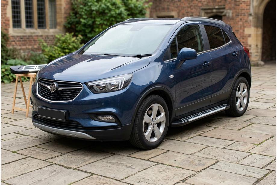 Opel Mokka 2012-2021 гг. Боковые Подножки Sunrise (2 шт., Алюминий) Image