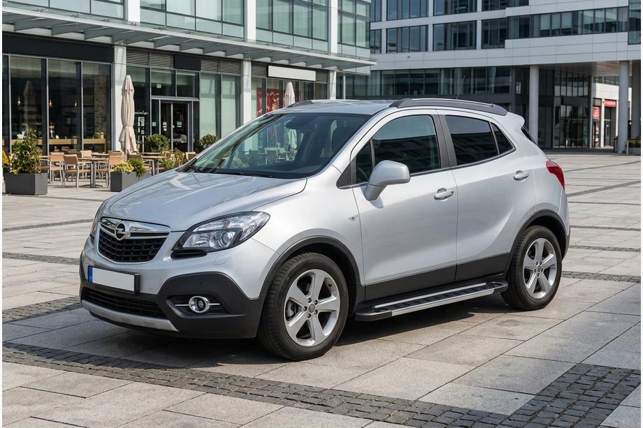 Opel Mokka 2012-2021 гг. Боковые пороги RedLine V1 (2 шт., алюминий) Image