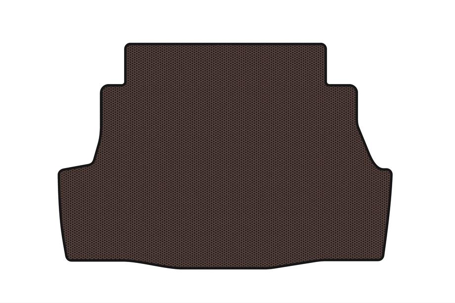 Nissan Almera B10 Classic 2006-2012 гг. Резиновый коврик в багажник Carsuit (SD, коричневый) Фото 1
