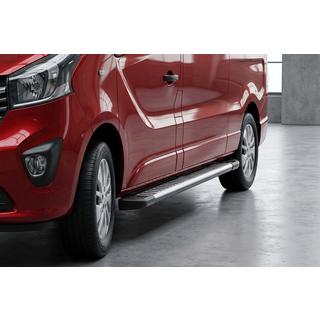 Боковые Подножки Line (2 шт., Алюминий) Opel Vivaro 2001–2015 гг. фото 1