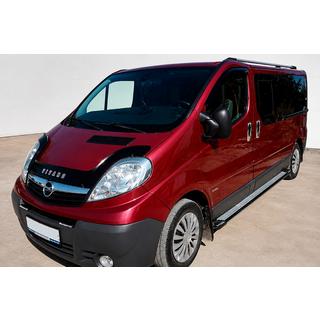 Боковые Подножки Rainbow (2 шт., Алюминий) Opel Vivaro 2001–2015 гг. фото 1