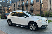 Peugeot 2008 2013-2019 гг. Боковые Подножки Sunrise (2 шт., Алюминий) фото 1