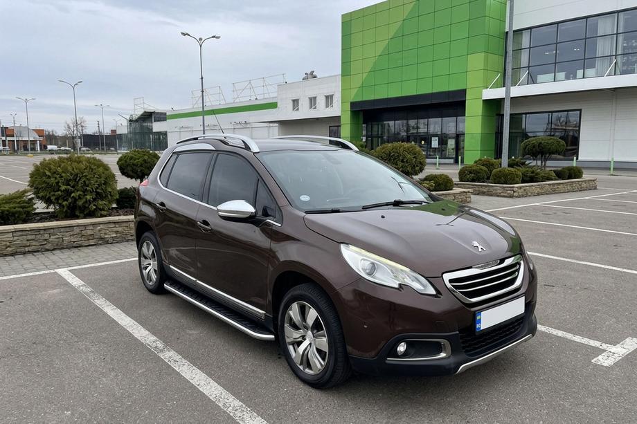 Peugeot 2008 2013-2019 гг. Боковые Подножки Maydos V1 (2 шт., Алюминий и Нержавейка) Image