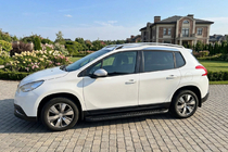 Peugeot 2008 2013-2019 гг. Боковые пороги Bosphorus Black (2 шт., алюминий) фото 1