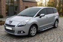 Peugeot 5008 2009-2016 гг. Боковые Подножки Sunrise (2 шт., Алюминий) фото 1
