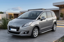 Peugeot 5008 2009-2016 гг. Боковые Подножки Line (2 шт., Алюминий) фото 1