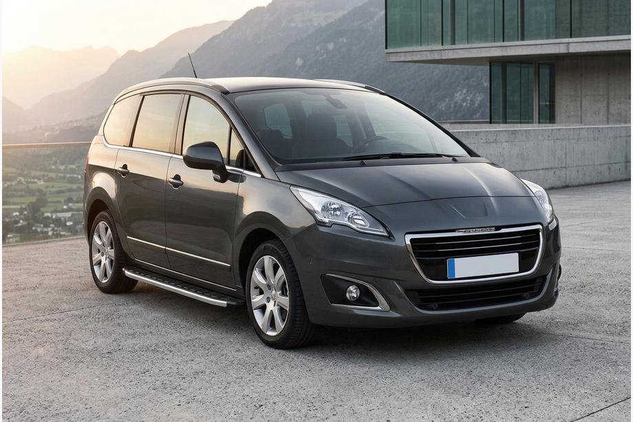 Peugeot 5008 2009-2016 гг. Боковые Подножки Fullmond (2 шт., Алюминий) Image