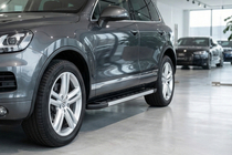 Porsche Cayenne 2003–2010 гг. Боковые пороги RedLine V1 (2 шт., алюминий) фото 1