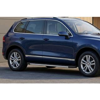 Боковые Подножки Duru (2 шт., Алюминий) Porsche Cayenne 2003–2010 гг. фото 1