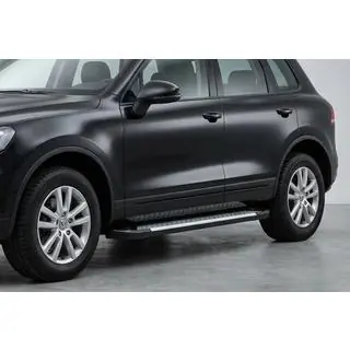 Боковые пороги Allmond (2 шт., алюминий) Porsche Cayenne 2003–2010 гг. фото 1
