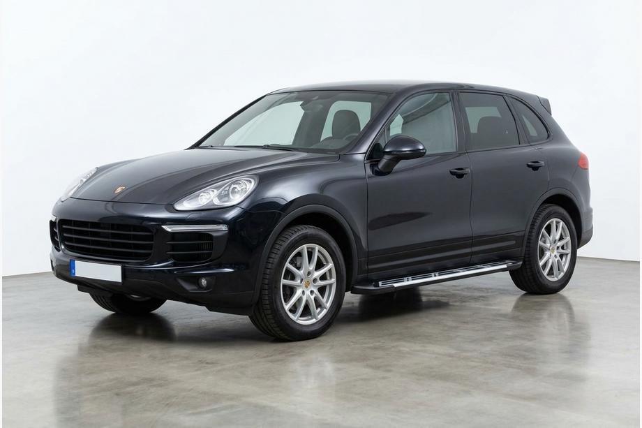 Porsche Cayenne 2010-2017 гг. Боковые Подножки Sunrise (2 шт., Алюминий) Image