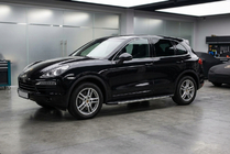 Porsche Cayenne 2010-2017 гг. Боковые Подножки Duru (2 шт., Алюминий) фото 1