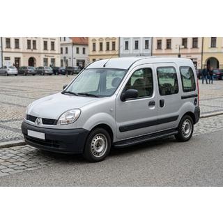 Боковые пороги Bosphorus Black (2 шт., алюминий) Renault Kangoo 1998-2008 гг. фото 1