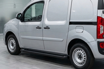 Renault Kangoo 2008–2020 гг. Боковые Подножки Allmond Black (2 шт., Алюминий) фото 1