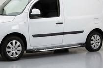 Renault Kangoo 2008–2020 гг. Боковые Подножки Sunrise (2 шт., Алюминий) Короткая База фото 1