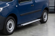 Renault Kangoo 2008–2020 гг. Боковые Подножки Line (2 шт., Алюминий) фото 1