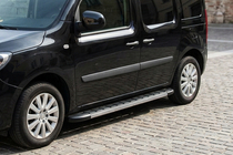 Renault Kangoo 2008–2020 гг. Боковые Подножки Duru (2 шт., Алюминий) фото 1