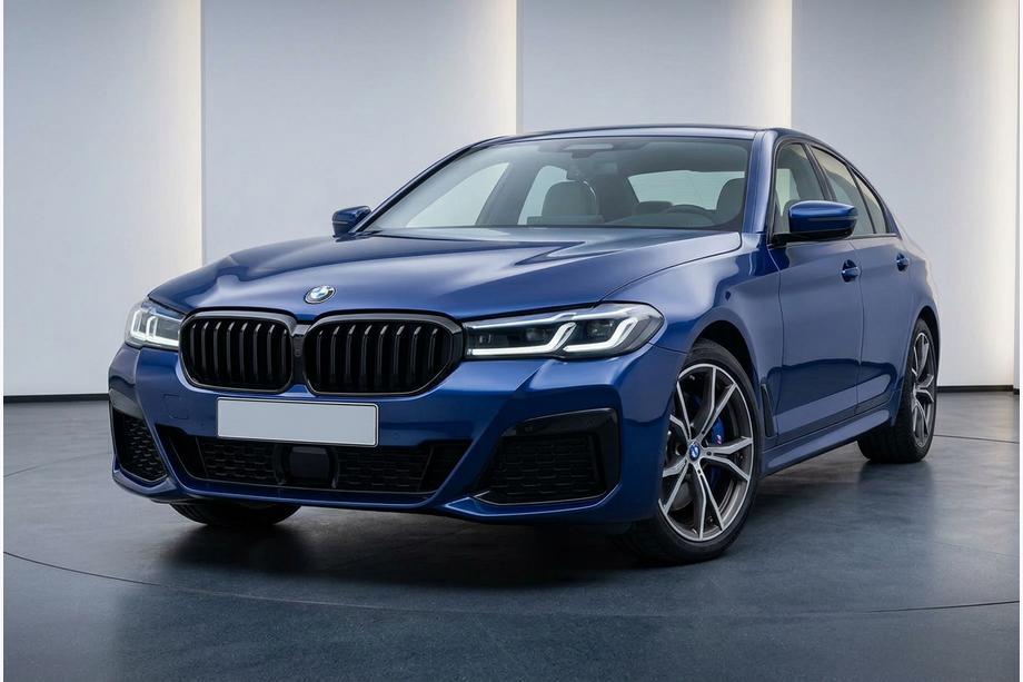 BMW 5 серия G30/G31 2017–2023 гг. Решетки M-Look V2 (2021-2023, Черный Глянец) Фото 1