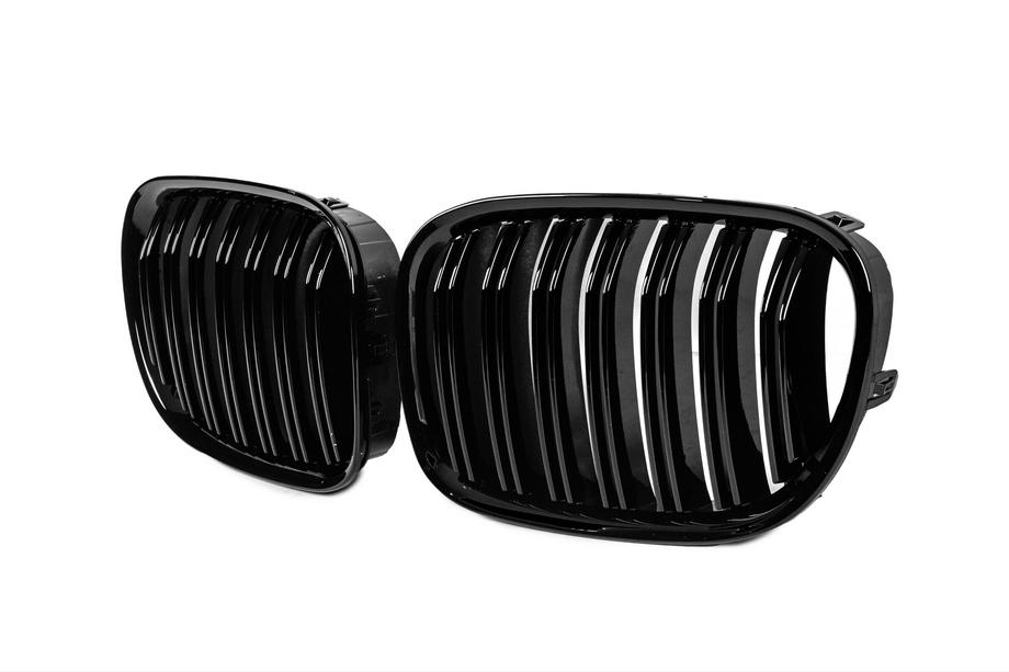BMW 7 серия F01/F02 2008-2015 гг. Ноздри M-Look (Черный Глянец) Фото 3