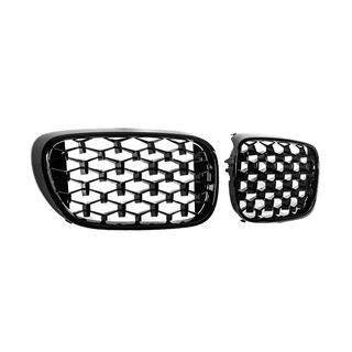 Ноздри Diamond Black (2016-2019, Черный Глянец) BMW 7 серия G11/G12 2015-2022 гг. фото 4
