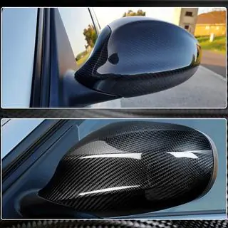 Накладки на зеркала (для 2006-2010, Карбон) BMW 3 серия E90/E91 2005-2011 гг. фото 4