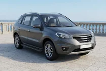 Renault Koleos 2008-2016 гг. Боковые Подножки Allmond Black (2 шт., Алюминий) фото 1