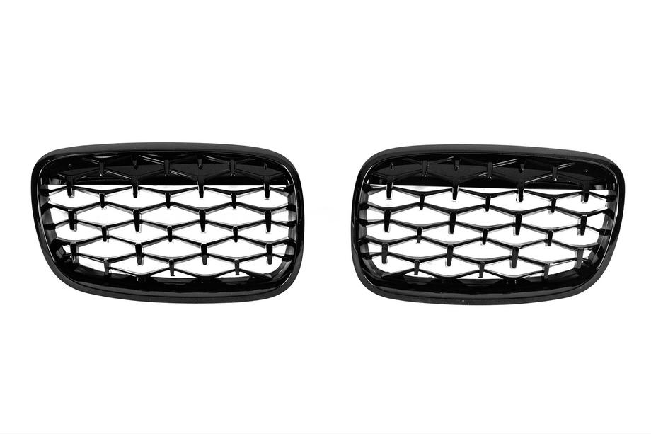 BMW X5 E70 2007-2013 гг. Ноздри Diamond Black (Черный Глянец) Image