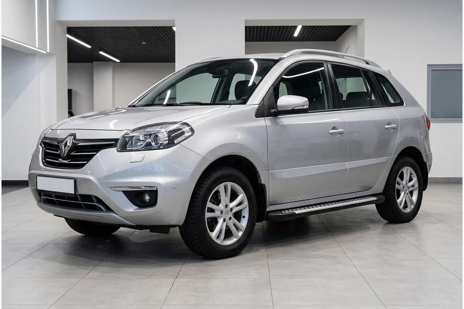 Renault Koleos 2008-2016 гг. Боковые Подножки Line (2 шт., Алюминий) Image